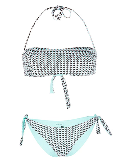 Geometric-Pattern Bikini Set