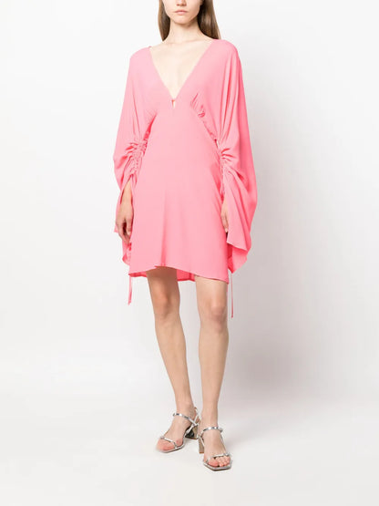 V-Neck Short Dress