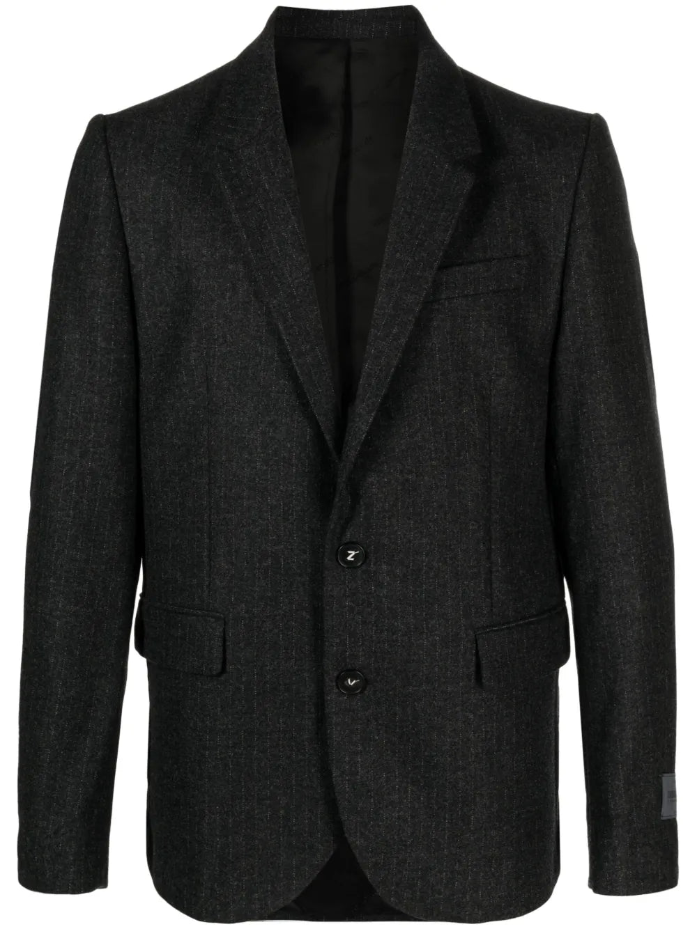 Viks Striped Single-Breasted Blazer