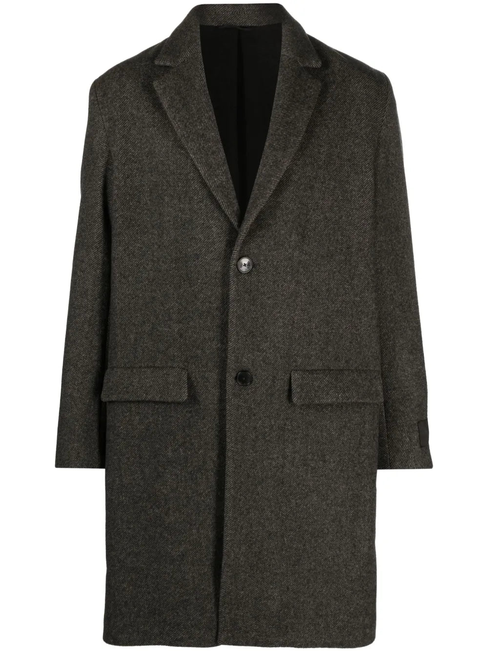 Mark Chevron-Knit Wool Coat
