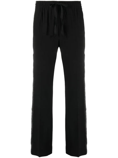 Side-Stripe Drawstring Trousers