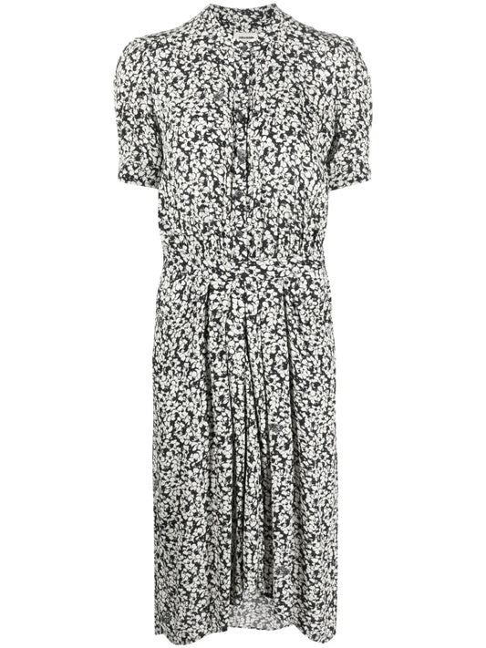 Rima Floral-Print Midi Dress