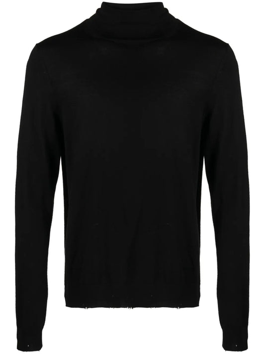 Bobby Fine-Ribbed Raw-Cut Jumper