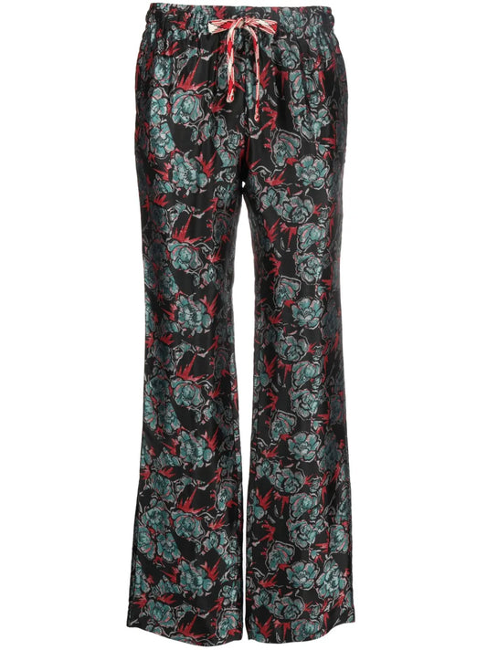 Pomy Jacquard-Pattern Trousers