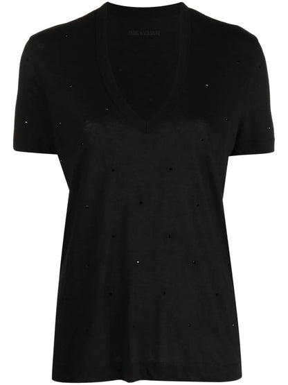 Wassa Rhinestone-Embellished T-Shirt