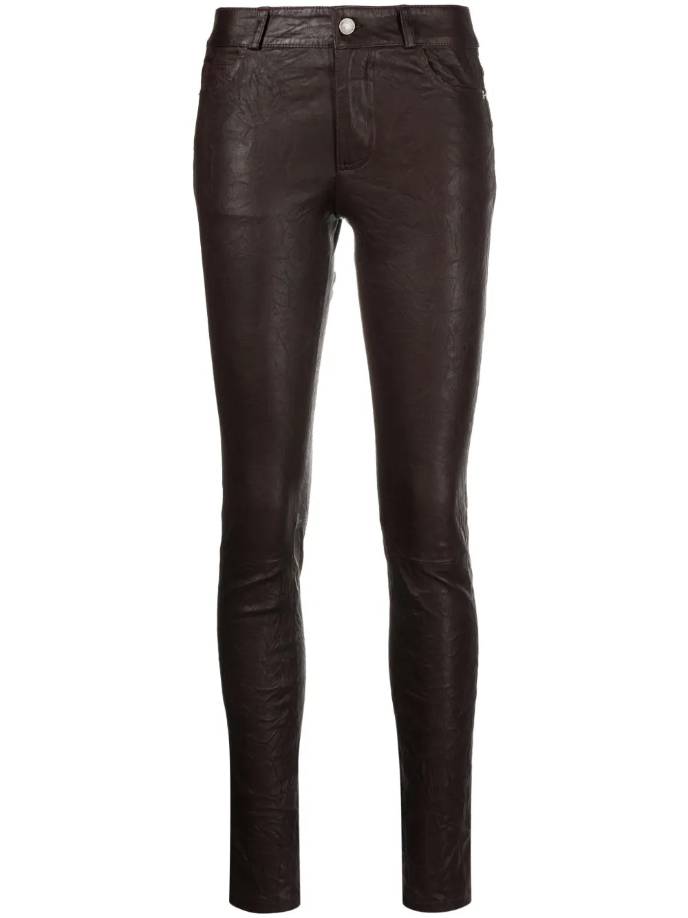 Phlame Skinny Leather Trousers
