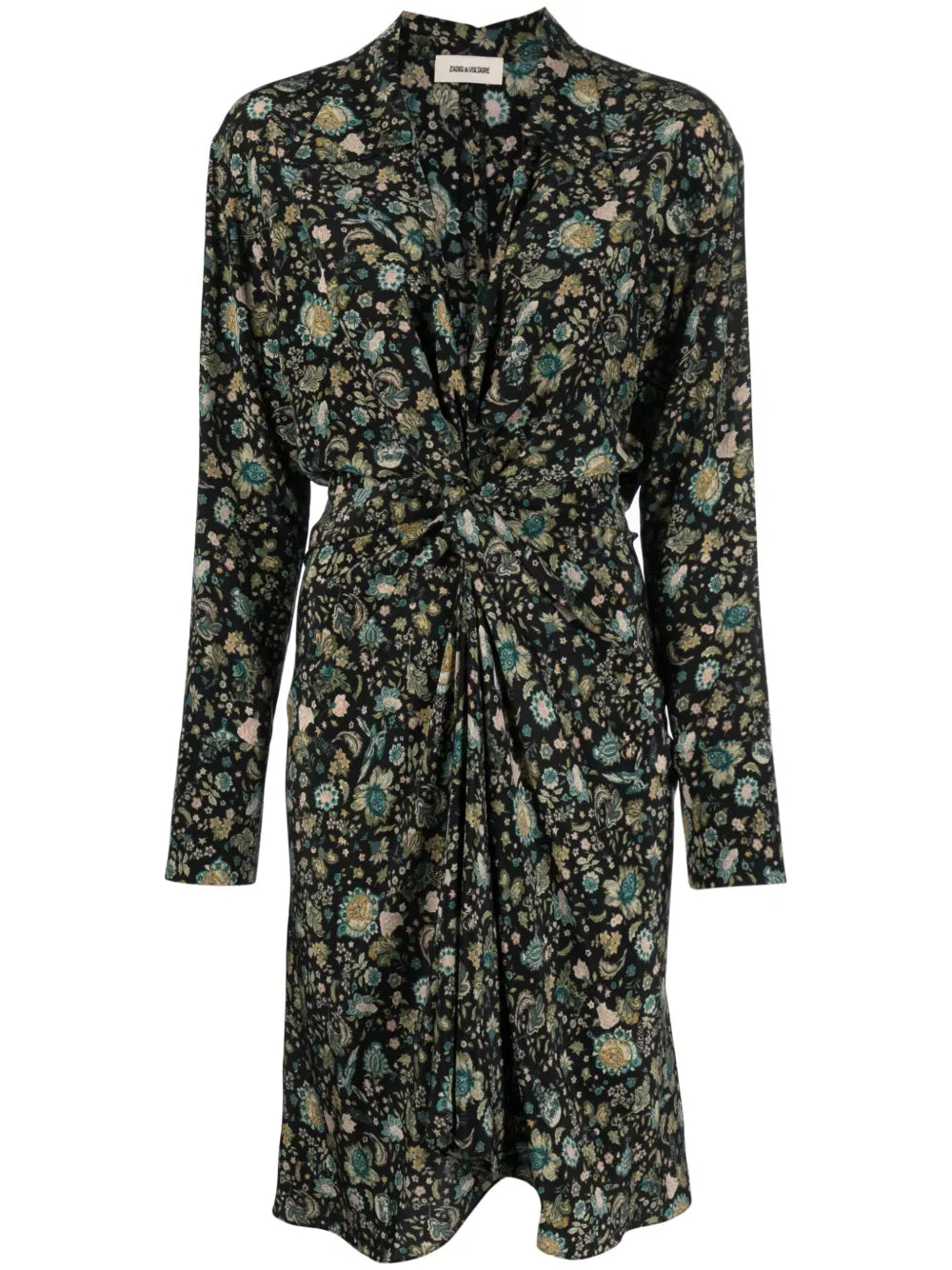 Rozo Floral-Print Silk Dress