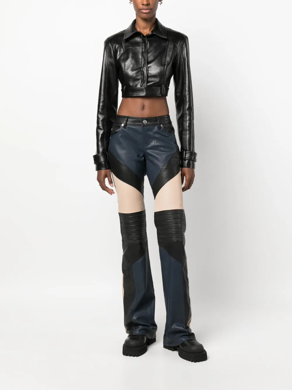 Paulin Panelled Flared Trousers
