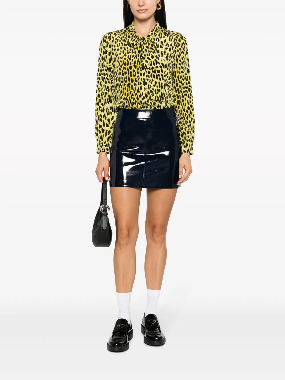 Taos Leopard-Print Silk Shirt