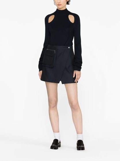Micky Cut-Out Merino-Wool Jumper