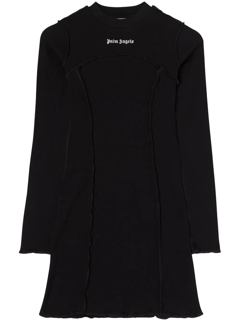 Logo-Embroidered Ribbed Minidress