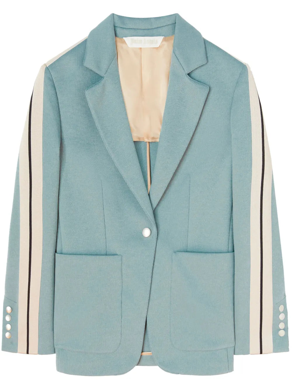 Side-Stripe Single-Breasted Blazer
