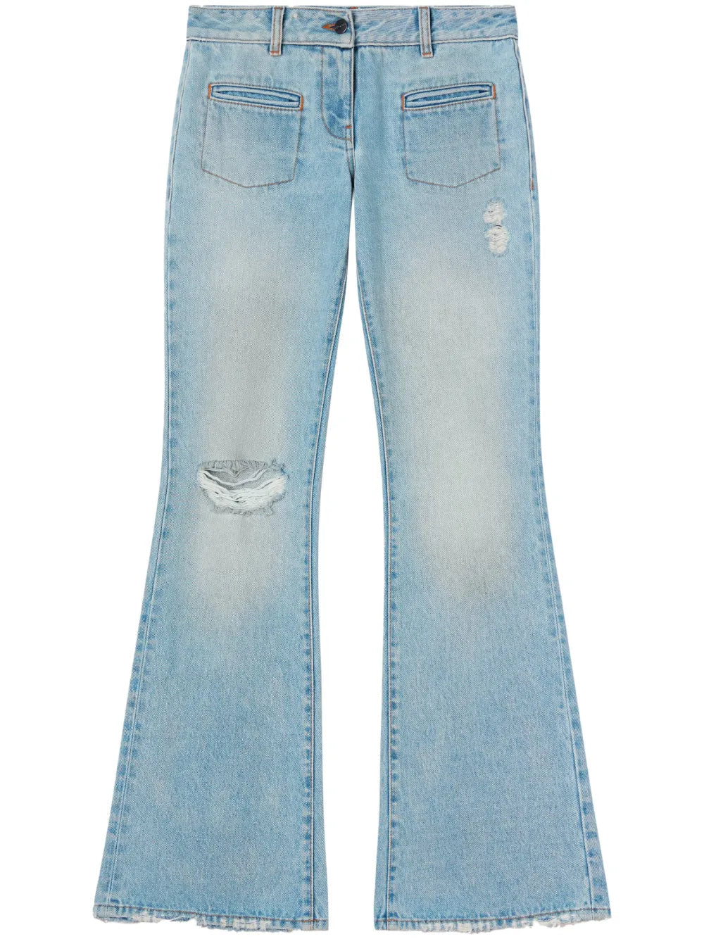 Low-Rise Bootcut Jeans