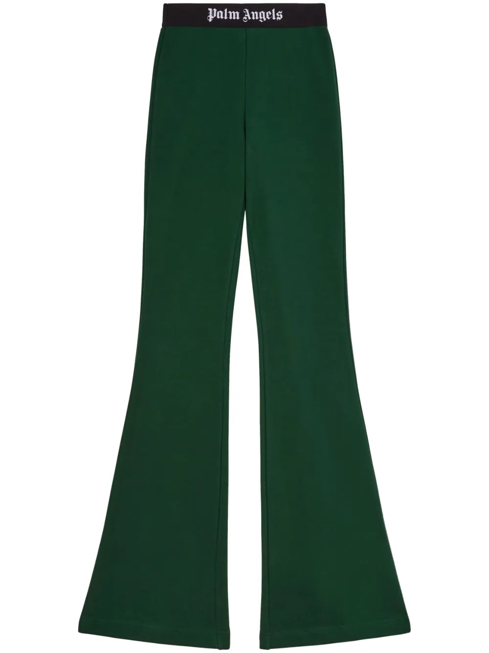 Logo-Tape Cotton Flared Trousers