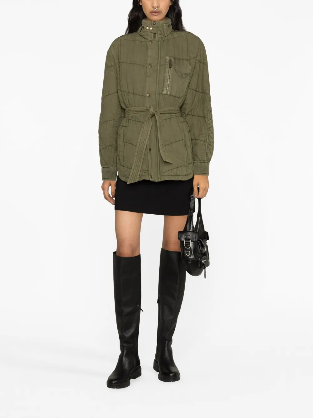 Kalice Belted Quilted Jacket