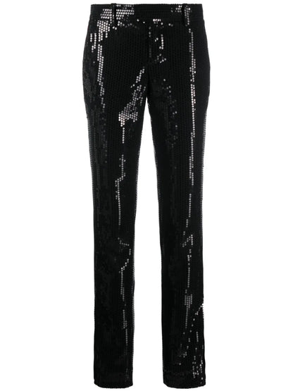 Pruny Sequinned Tapered Trousers