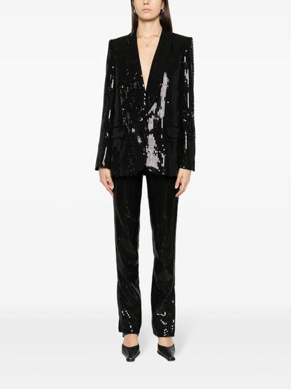 Pruny Sequinned Tapered Trousers