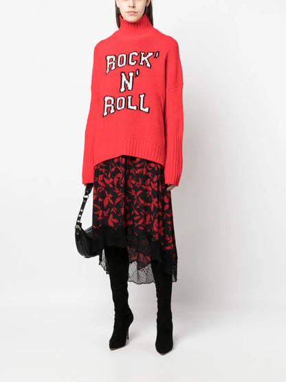 Joslin Leaf-Print Midi Skirt