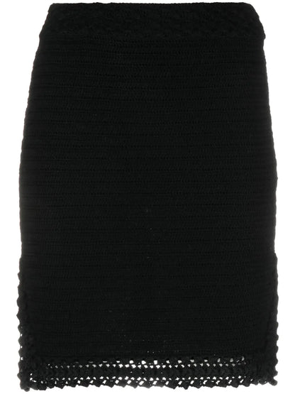Crochet-Knit Organic-Cotton Skirt