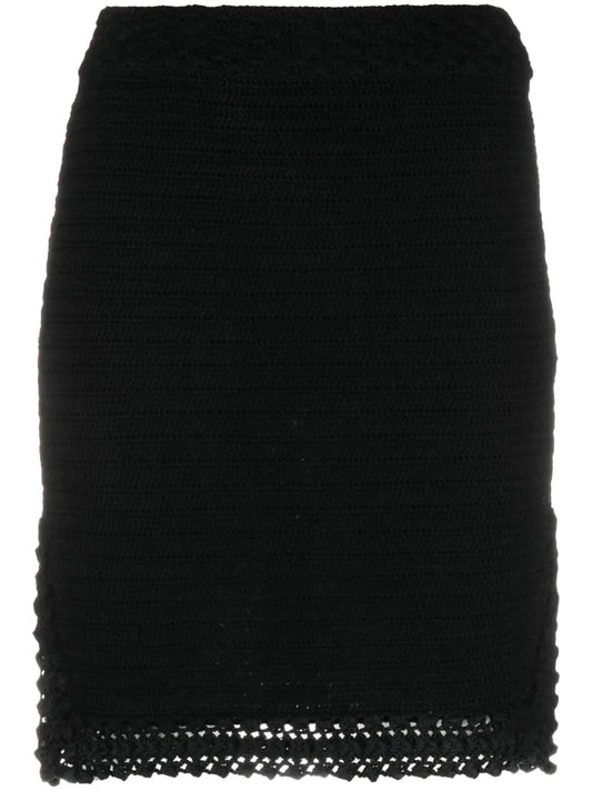 Crochet-Knit Organic-Cotton Skirt