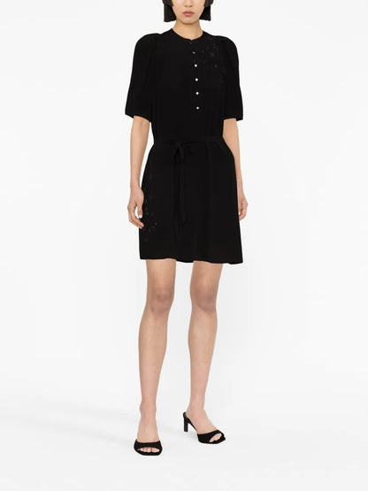 Rhinestone-Embellished Mini Dress