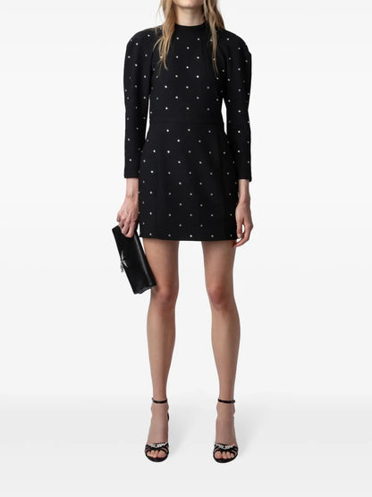 Racia Crystal-Embellished Minidress