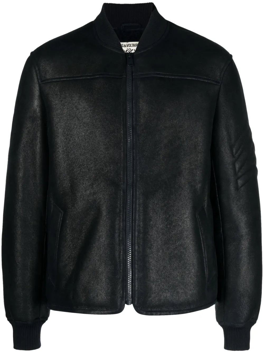 Leo Shearling Used Leather Jacket