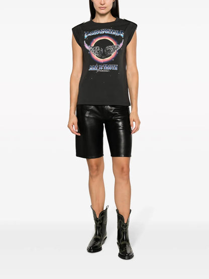 Leather Bermuda Shorts