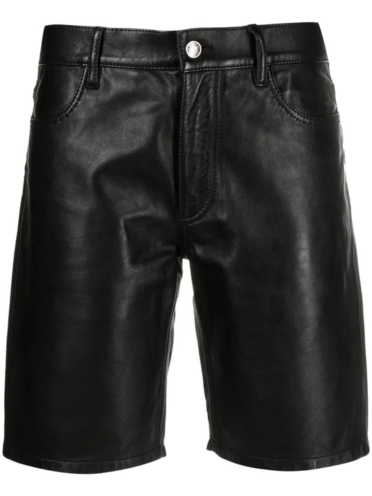 Leather Bermuda Shorts