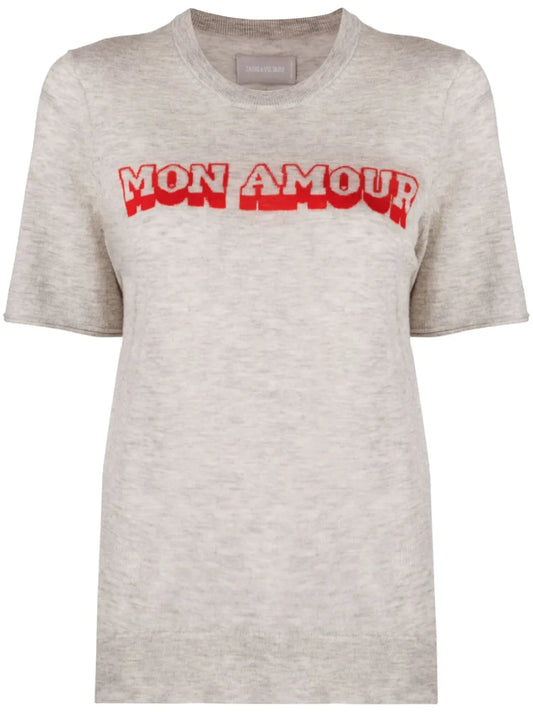 Mon Amour-Jacquard Cashmere Sweater