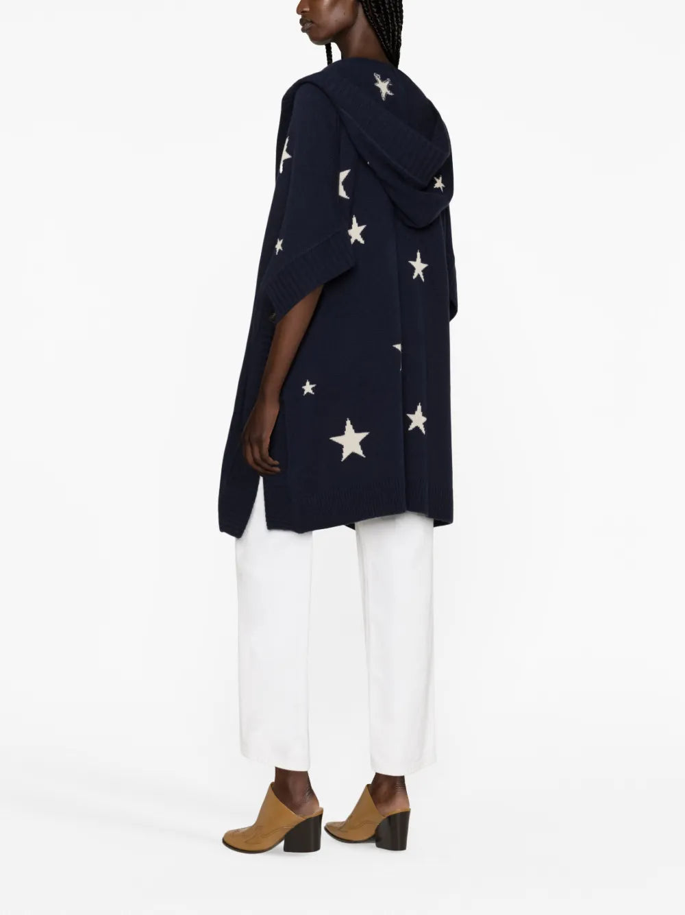 Inna Star-Jacquard Cashmere Cardigan