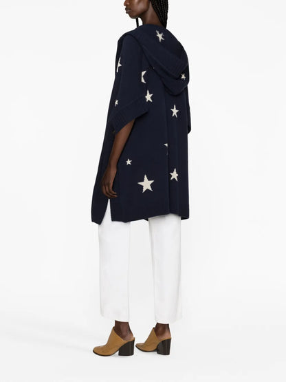 Inna Star-Jacquard Cashmere Cardigan