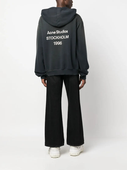 Logo-Print Drop-Shoulder Hoodie