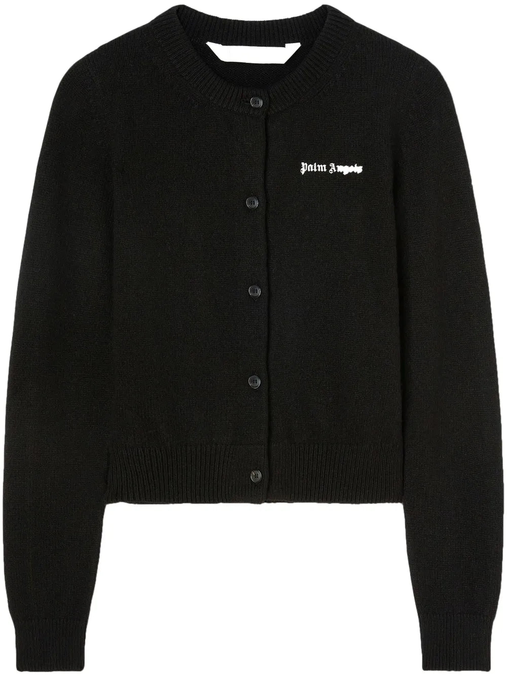 Logo-Print Button-Up Cardigan