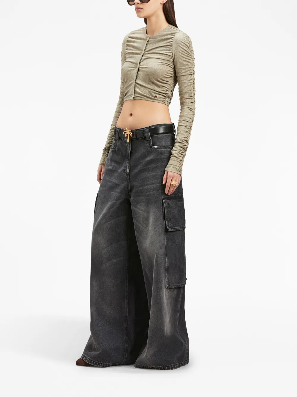 Low-Rise Wide-Leg Jeans