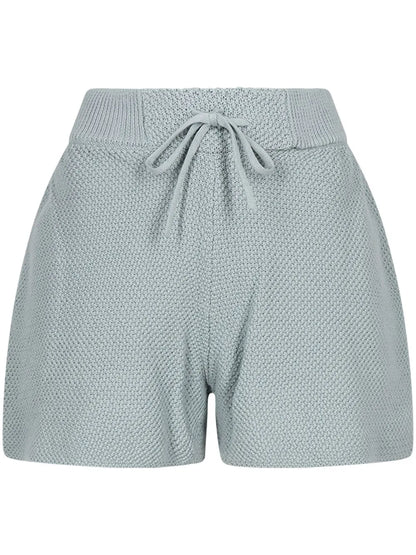 Logo-Embroidered Knitted Shorts