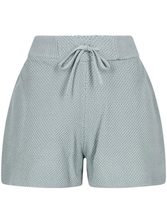 Logo-Embroidered Knitted Shorts