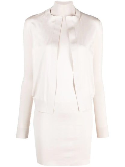 Open-Front Knitted Cardigan