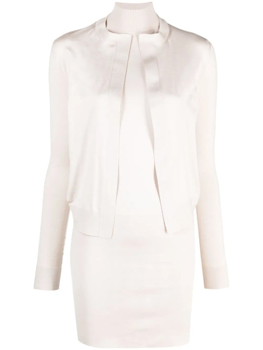 Open-Front Knitted Cardigan