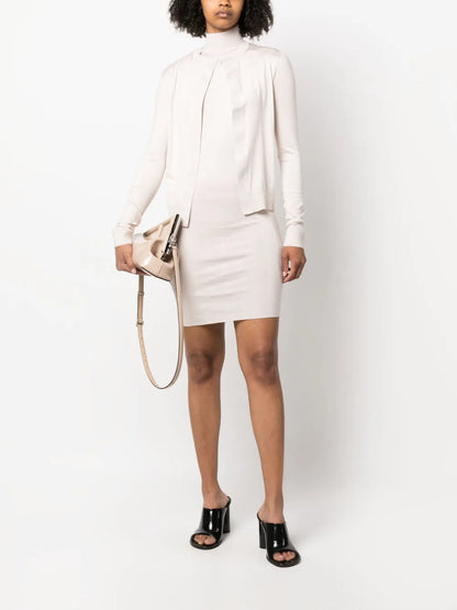Open-Front Knitted Cardigan