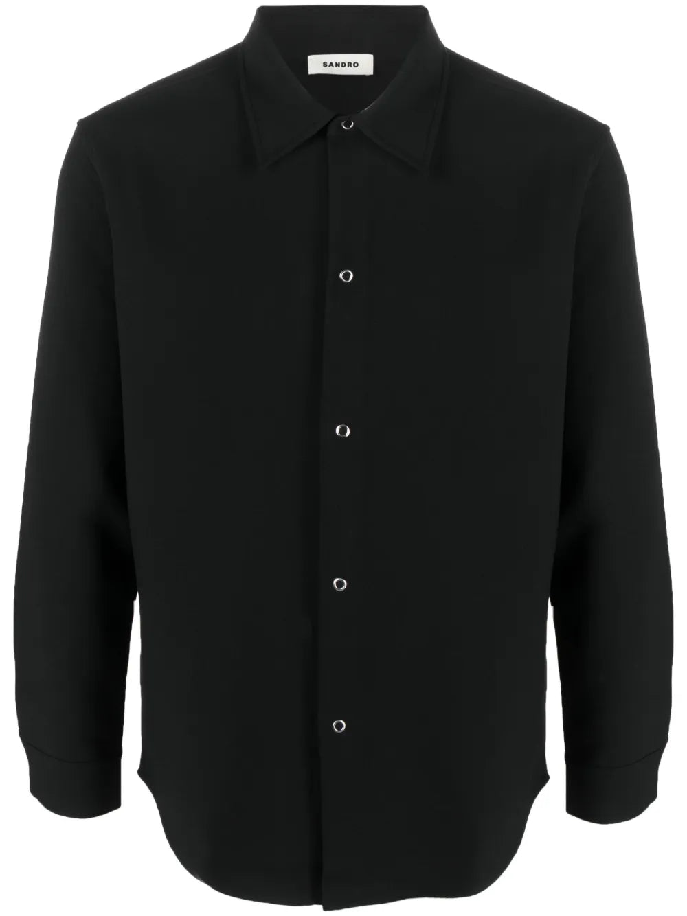 Classic-Collar Button-Up Shirt