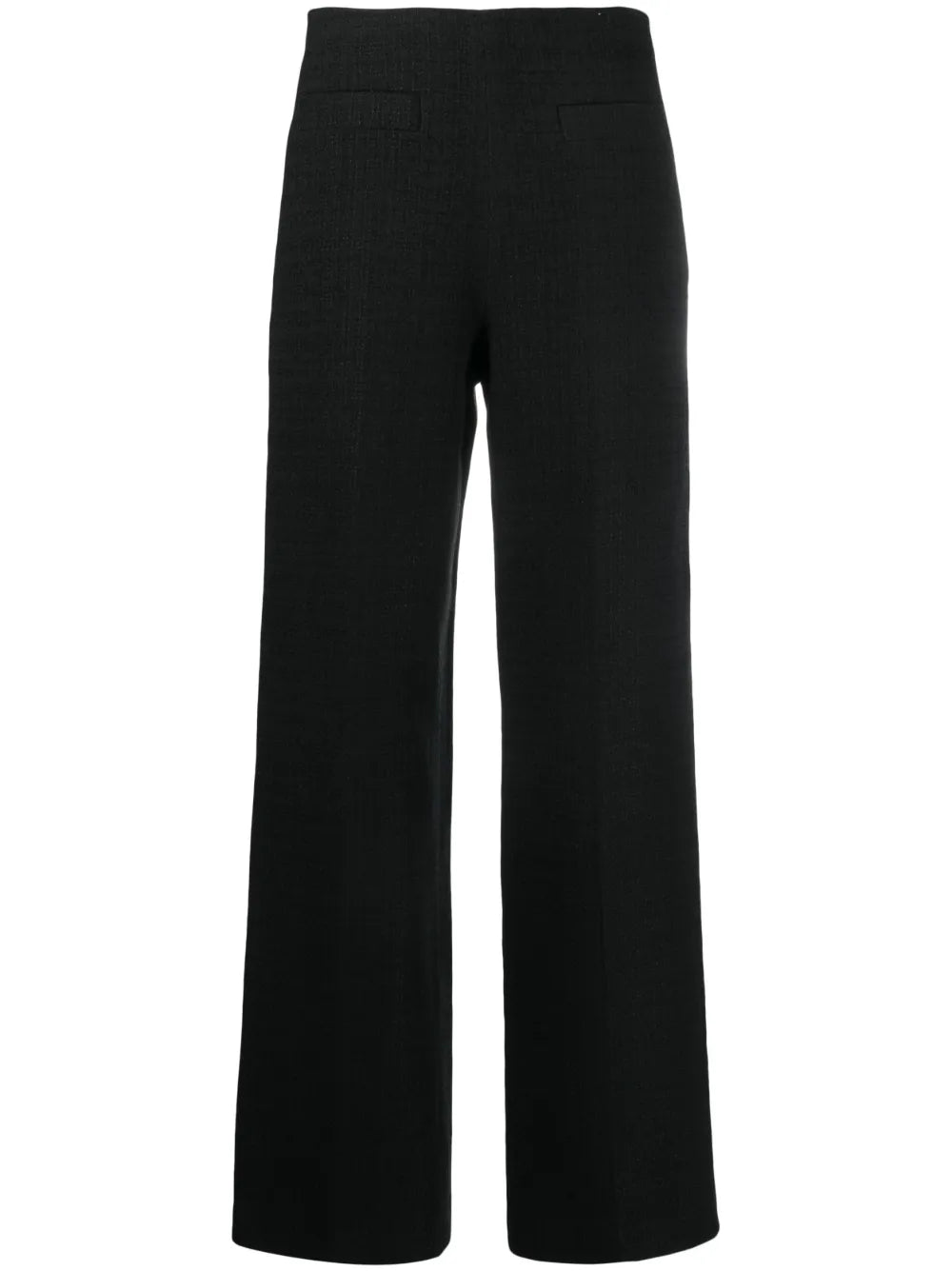 Tailored Wide-Leg Tweed Trousers