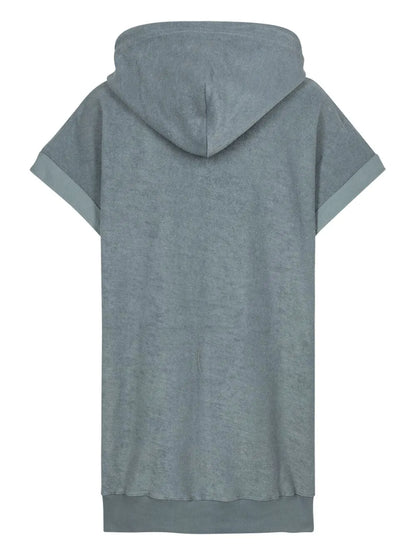 Labor Zip-Up Short-Sleeve Hoodie