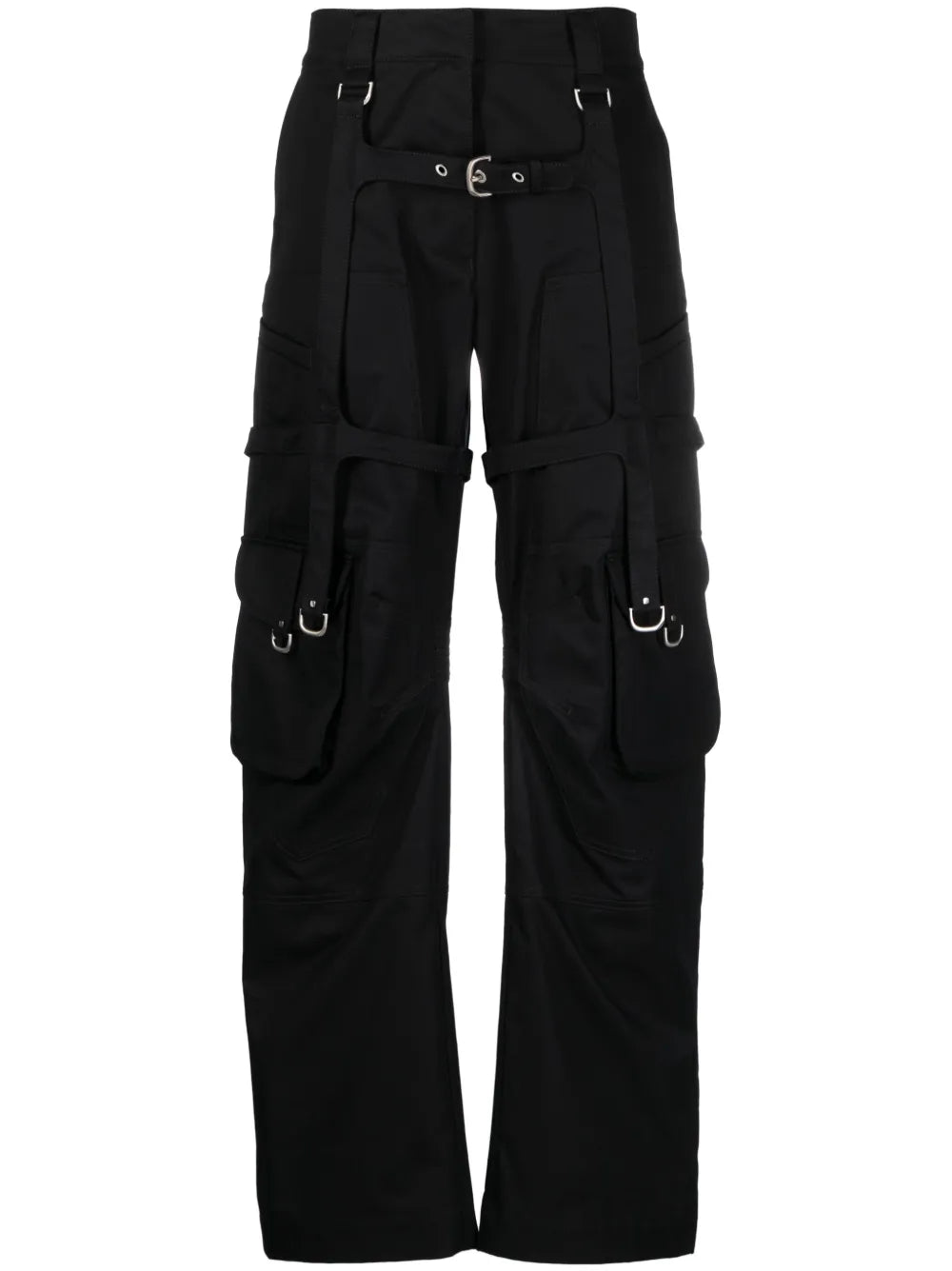 Buckled Cotton Cargo Pants