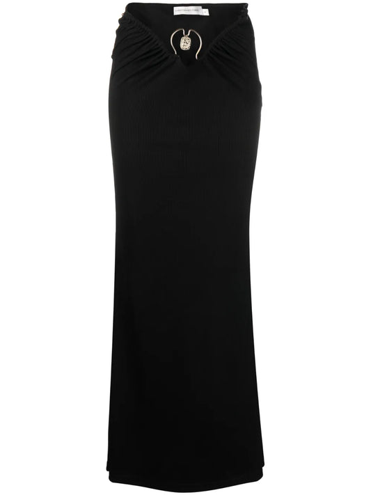 Orbit Ruched Maxi Skirt