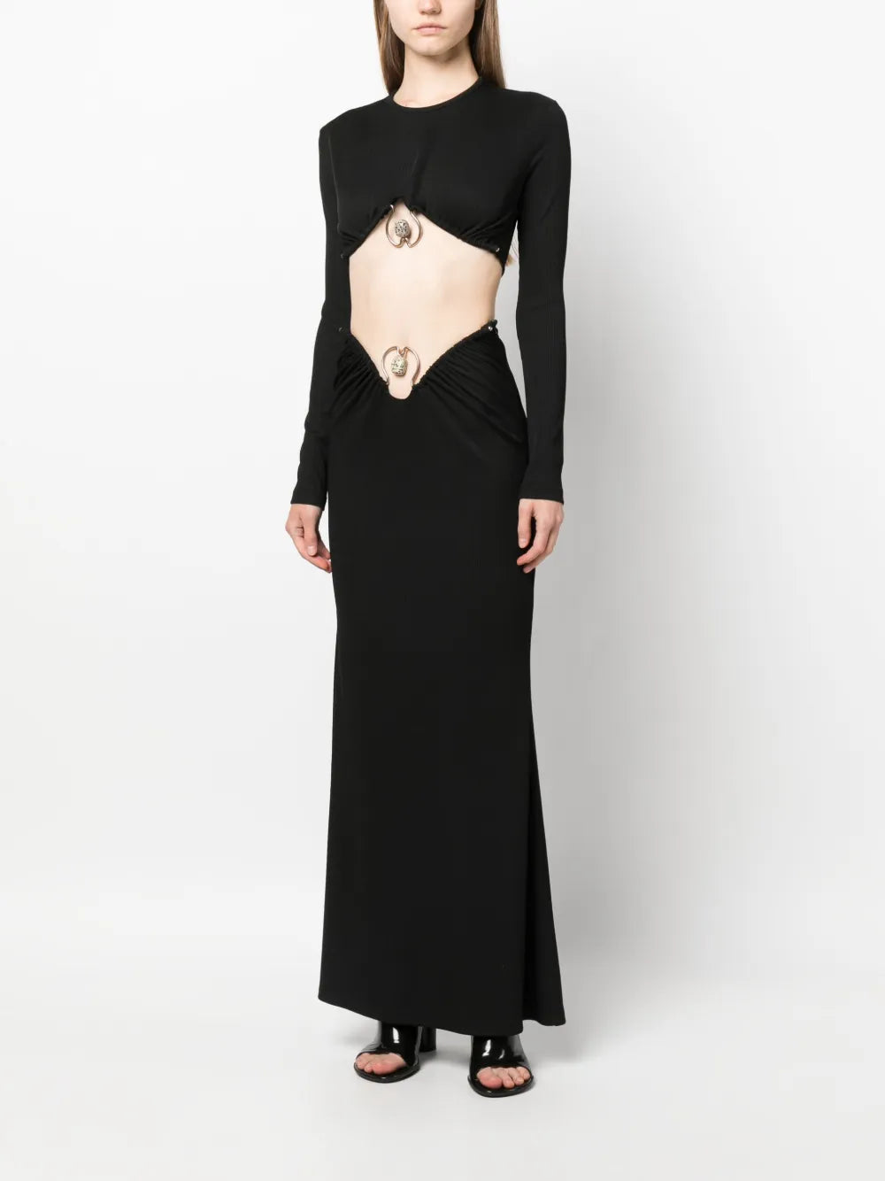 Orbit Ruched Maxi Skirt