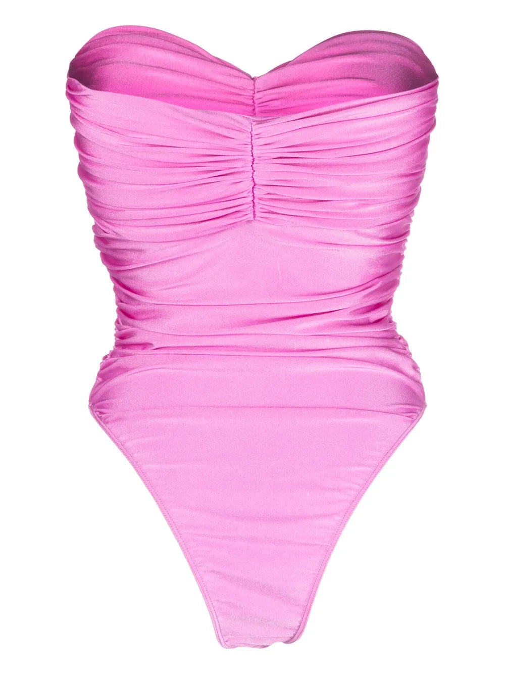 Ruched-Effect Strapless Swimsuit