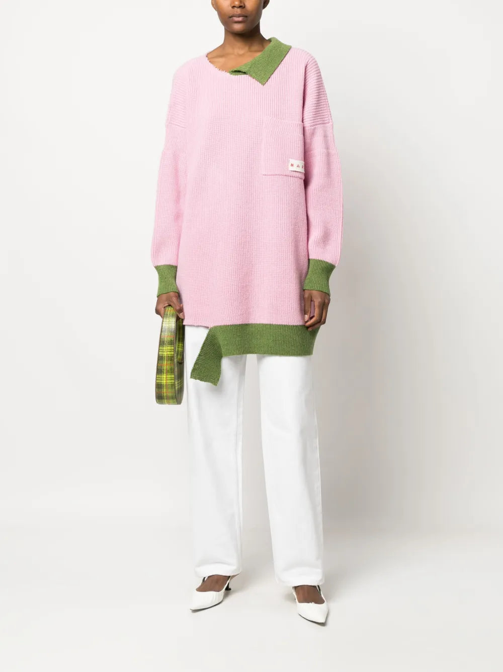 Shetland Asymmetric Jumper