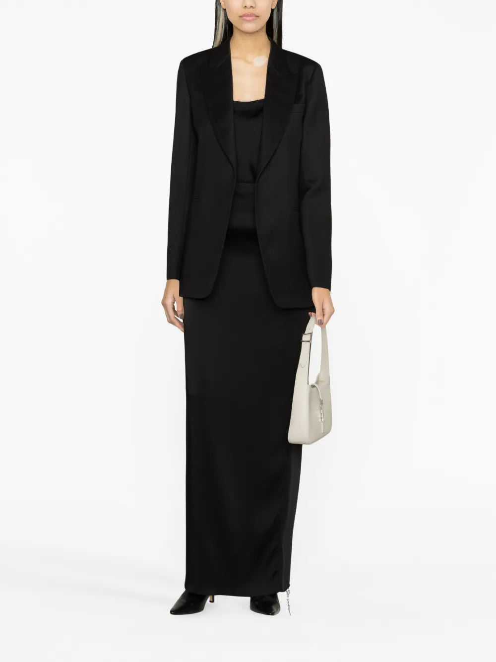 Single-Breasted Tuxedo Blazer