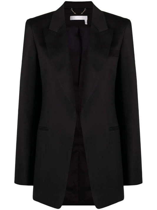 Single-Breasted Tuxedo Blazer
